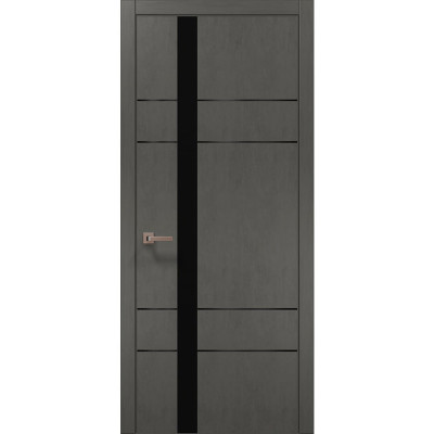 Міжкімнатні двері Папа Карло PLATO PL-10 Бетон сірий, кромка АВС