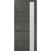 Міжкімнатні двері Папа Карло PLATO PL-11 Бетон сірий, кромка АВС