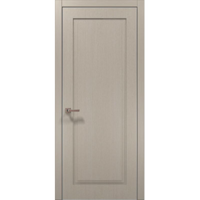 Межкомнатные двери Папа Карло STYLE ST-01 Дуб кремовый, кромка алюминий серый