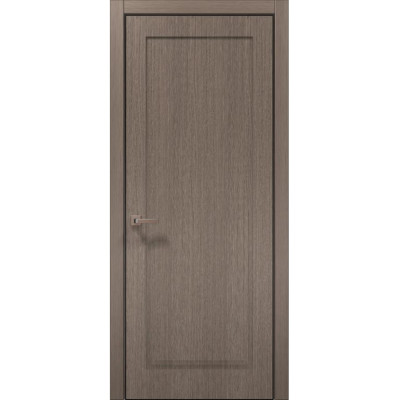 Межкомнатные двери Папа Карло STYLE ST-01 Дуб серый, кромка алюминий черный