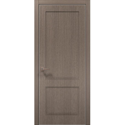 Межкомнатные двери Папа Карло STYLE ST-02 Дуб серый, кромка алюминий серый