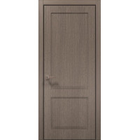 Межкомнатные двери Папа Карло STYLE ST-02 Дуб серый, кромка алюминий черный