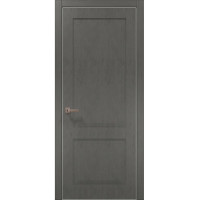 Межкомнатные двери Папа Карло STYLE ST-02 Бетон серый, кромка алюминий серый