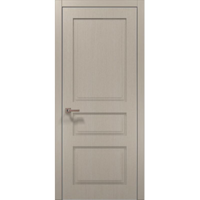 Межкомнатные двери Папа Карло STYLE ST-03 Дуб кремовый, кромка алюминий серый
