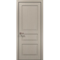 Межкомнатные двери Папа Карло STYLE ST-03 Дуб кремовый, кромка алюминий черный