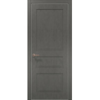 Межкомнатные двери Папа Карло STYLE ST-03 Бетон серый, кромка алюминий серый