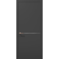 Межкомнатные двери Папа Карло PLATO PL-21 Темно серый супермат, кромка АВС