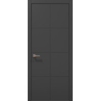Міжкімнатні двері Папа Карло STYLE ST-06 Темно сірий супермат, кромка ABC