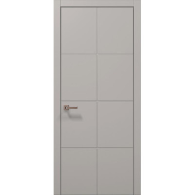 Міжкімнатні двері Папа Карло STYLE ST-06 Світло сірий супермат, кромка ABC