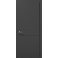 Міжкімнатні двері Папа Карло STYLE ST-07 Темно сірий супермат, кромка ABC