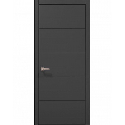 Межкомнатные двери Папа Карло STYLE ST-09 Темно серый супермат, кромка ABC