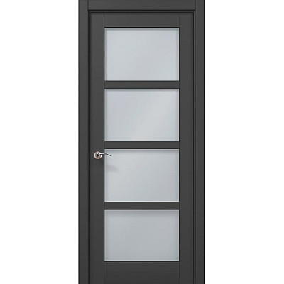 Межкомнатные двери Папа Карло MILLENIUM ML-32 Темно серый супермат