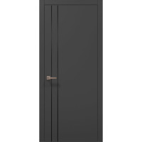 Міжкімнатні двері Папа Карло PLATO PL-24 Темно сірий супермат, кромка АВС