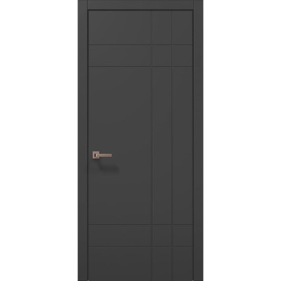 Межкомнатные двери Папа Карло STYLE ST-19 Темно серый супермат, кромка ABC