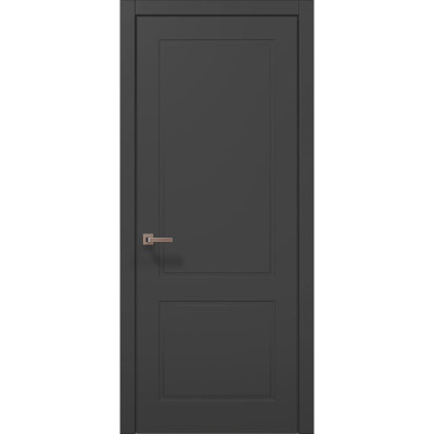 Межкомнатные двери Папа Карло STYLE ST-22 Темно серый супермат, кромка ABC