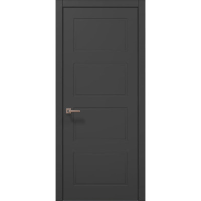 Межкомнатные двери Папа Карло STYLE ST-24 Темно серый супермат, кромка ABC