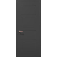 Межкомнатные двери Папа Карло STYLE ST-32 Темно серый супермат, кромка ABC