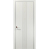 Межкомнатные двери Папа Карло STYLE ST-35 Ясень белый, кромка алюминий серый