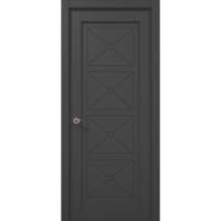 Міжкімнатні двері Папа Карло MILLENIUM ML-712 Темно сірий супермат