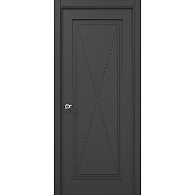 Межкомнатные двери Папа Карло MILLENIUM ML-802 Темно серый супермат