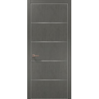 Міжкімнатні двері Папа Карло PLATO PL-02 Бетон сірий, кромка АВСЧ