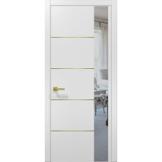 Межкомнатные двери Папа Карло PLATO PL-11 Белый матовый (ral 9003), кромка АВСЗ