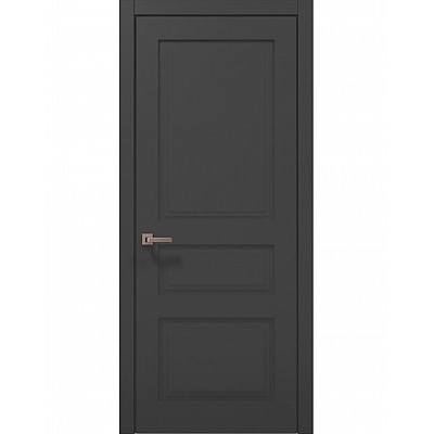 Межкомнатные двери Папа Карло STYLE ST-03 Темно серый супермат, кромка АВСЧ