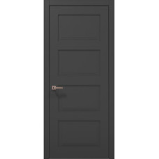 Межкомнатные двери Папа Карло STYLE ST-04 Темно серый супермат, кромка АВСЗ