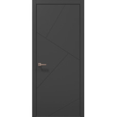 Межкомнатные двери Папа Карло STYLE ST-05 Темно серый супермат, кромка АВСЗ
