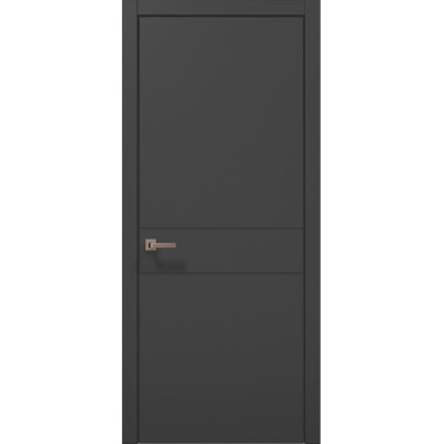 Межкомнатные двери Папа Карло STYLE ST-07 Темно серый супермат, кромка АВСЗ