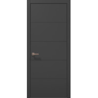 Межкомнатные двери Папа Карло STYLE ST-09 Темно серый супермат, кромка АВСЧ