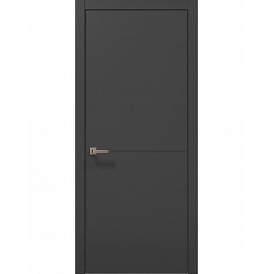 Межкомнатные двери Папа Карло STYLE ST-13 Темно серый супермат, кромка АВСЧ