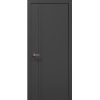 Межкомнатные двери Папа Карло STYLE ST-18 Темно серый супермат, кромка АВСЧ
