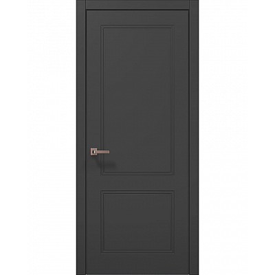 Межкомнатные двери Папа Карло STYLE ST-26 Темно серый супермат, кромка АВСЧ