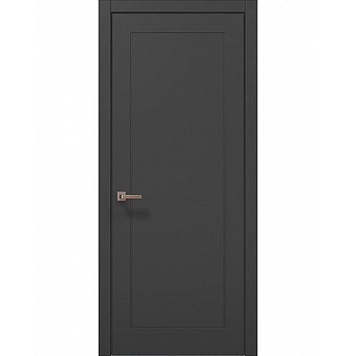 Межкомнатные двери Папа Карло STYLE ST-29 Темно серый супермат, кромка АВСЧ