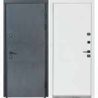 РОЗПРОДАЖ! БУЛАТ Термо Хаус модель 703/191, Колір: Темний антрацит/Білий атласний, 950х2050 ліві (двері з вітрини)