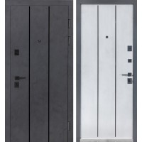 РАСПРОДАЖА! Булат Ультра, модель 535 Цвет: бетон антрацит/бетон снежный, 950мм левые (двери с витрины)