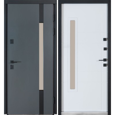 Булат Котедж, модель 705/431. Колір: metalic grey/вулична білий атласний